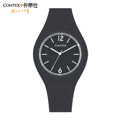 

COMTEX Unisex Silicone Rubber Strap Large Dial Quartz Watch