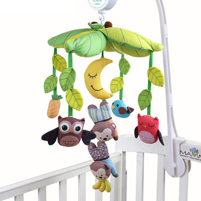 

Мама ткань книги (МАМ) детская кровать вращающийся колокольчика музыкальная шкатулка 80 умных денег банан