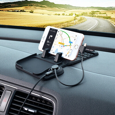 

Jingdong Supermarket] card player car phone bracket upgrade version of multi-functional support anti-slip mat / set pad CS-24091 black