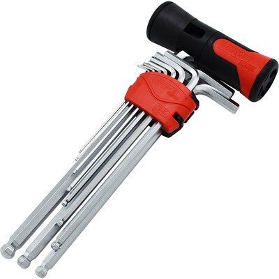 

Kraft Weir 11-piece extra hex wrench set with afterburner KH2906