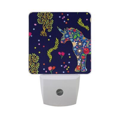 

ALAZA LED Night Light With Smart Dusk To Dawn SensorOld Vintage Suitcases Plug In Night Light