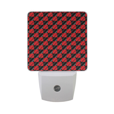

ALAZA LED Night Light With Smart Dusk To Dawn SensorPink Watermelon Slices Seamless Pattern Plug In Night Light
