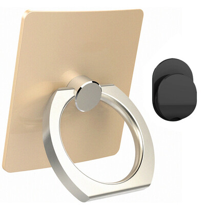 

BIAZE C31 finger buckle bracket multi-function mobile phone bracket gold portable metal ring buckle lazy creative car bracket for Apple / Samsung / millet