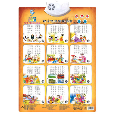 

Jingdong early childhood education Lele fish leleyu GT019 second-generation pronunciation of the flip chart three words by the voice flip chart