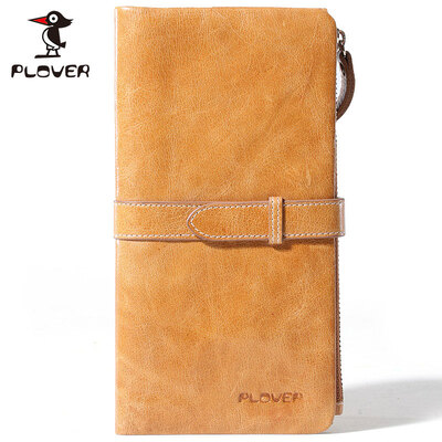 

Ms. PLOVER long section of the first layer of cattle leather long oil wax multi-card bit female wallet 62000787-5 soil yellow