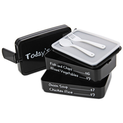 

Protable Three-layer Rectangle Lunch Box Eco-friendly Bento Container