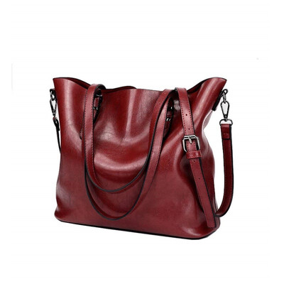 

Retro Big PU Leather Travel Tote Bag Casual Bag Shoulder Bag Shoulder Bag Messenger Bag
