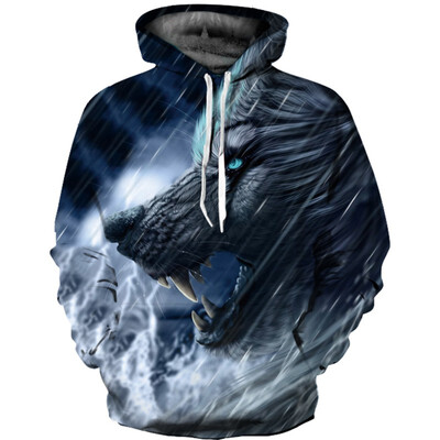 

Mens Hoodie 3D Printed Women Pullover Sweater