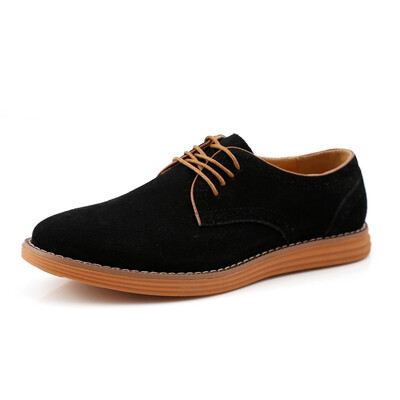

JUQI Business Men Oxford Genuine Leather Shoes