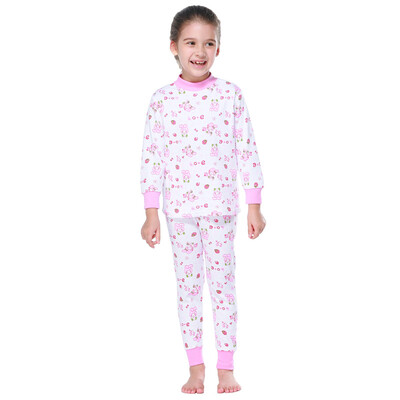 

Red beans (Hodo) cotton underwear suit women in the big children autumn and winter 100% cotton Qiu Qiuqiu HD8086 pink C110