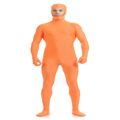 

Gesikai Mens Open Face Zentai Lycra Full Bodysuit Mens Zentai Suit Custom Second Skin Tights Dancewers Halloween Costumes