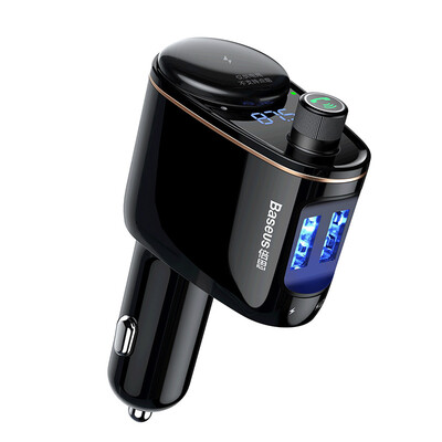 

Baseus Car MP3 Audio Player Bluetooth Car Kit FM Transmitter Handsfree Calling 5V 34A Dual USB Car Charger Mobile Phone Charger