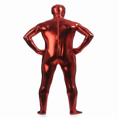 

Gesikai Mens Open Eyes Metallic Zentai Full Bodysuit Custom Made Back Zipper Second Skin Tights Suit Fancy Halloween Costumes
