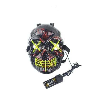 

EL Cold Light Grimace Skull Mask Festival Performance Party Glowing Masks with Controller