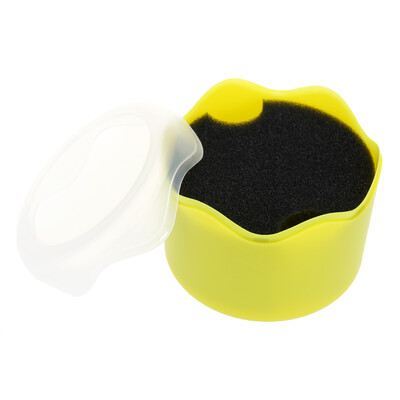 

Fashion Round Plastic Single Watch Box Wristwatch Storage Case with Sponge Cushion
