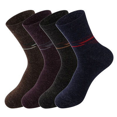 

Mens 1 or 4 Pack Warm Wool Blend Thick Thermal Cushion Crew Quarter Dress Socks Size US5-11EU 38-46