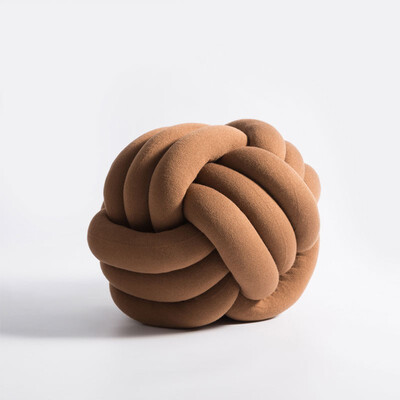 

NeillieN pillow Cushion Sofa Lumbar Pillow Chair Back CushionHandmade Knot Ball Decorative PillowsSolid Soft Round Cushion