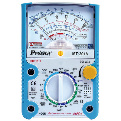 

Pojiao (Pro'skit) MT-2018 24 shift pointer anti-false test three meter multimeter