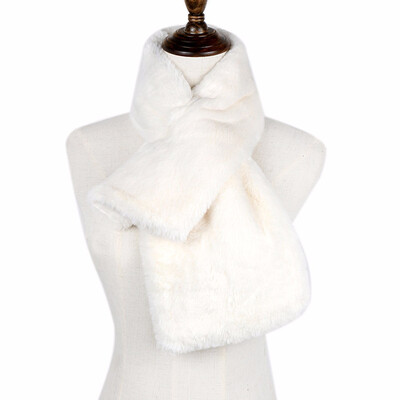 

Winter Warm Soft Faux Fur Scarf Muffler Neck Warmer for Women Men