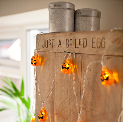 

Cross border led pumpkin lamp string battery lamp shop holiday decoration lantern outdoor decoration lamp string1  10 lamp