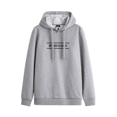 

361 degrees mens 2018 new hooded pullover sweater autumn new sweater 651834804-2 magnet flower gray M