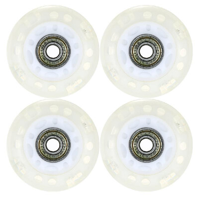

Pack of 4 LED Light up Inline Skates Wheels 64mm 72mm 76mm LED Flash Replacement Wheels