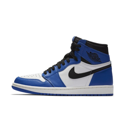 

Authentic Original Nike Air Jordan 1 OG Retro High OG Game Royal Blue White Black Mens basketball shoes AJ1 555088-403