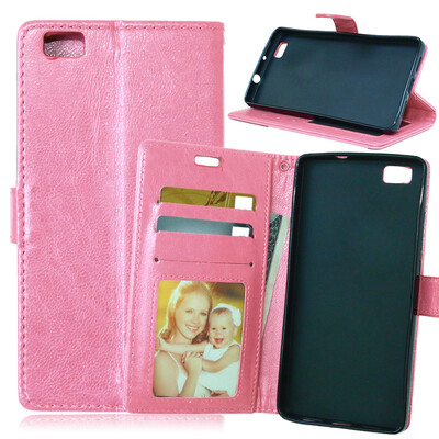 

MOONCASE Чехол для Huawei Ascend P8 Lite Фолио слот Флип кожаный бумажник карты и складной подставкой Feature Чехол Обложка