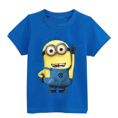 

Cartoon figure children minions clothes costume children's clothing t shirts for Kid's BOXXTY