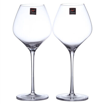 

Jingdong Supermarket 1950 pure hand-blown Burgundy 631ML red wine glass goblet 2 sets