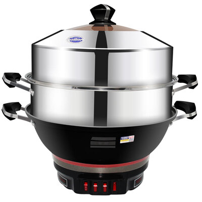 

Полушарие (Пеское) ZF-36 6L многофункциональная электрическая плита 36CM электрический горшок чугун против перелива утолщение электрический горшок стеклоочистители