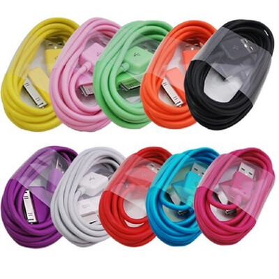 

ELONGPRO 10 Colors 2M6 feet extra Long USB Data Charger Cable for Apple ipad 1 2 iPod touch iPhone 4 4S B8i