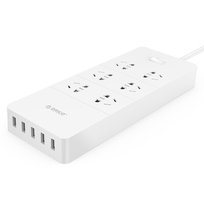 

ORICO OJD-6A5U Smart USB Receptacle Plug Inserting 6-Patch Patching Board Anti-Surge Anti-Surge 15 m Total Control Switch White