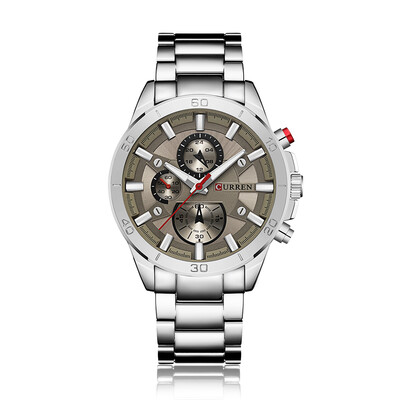 

CURREN 2017 Fashion Luminous Stainless Steel Men Watch Quartz Water-Proof Man Business Wristwatch Chrono Masculino Relogio