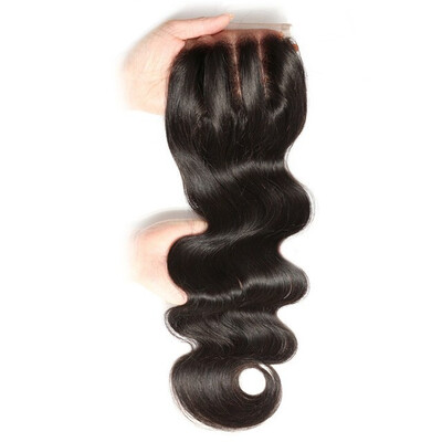 

UNICE HAIR Three Part Lace Closure 100 Brazilian Hair Body Wave Closure Swiss Lace Remy Human Hair 1 Piece 10"-20"