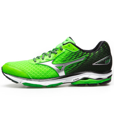 

Mizuno MIZUNO кроссовки кроссовки WAVE RIDER 19 J1GD160308 флуоресцентный зеленый / серебристый / черный 38
