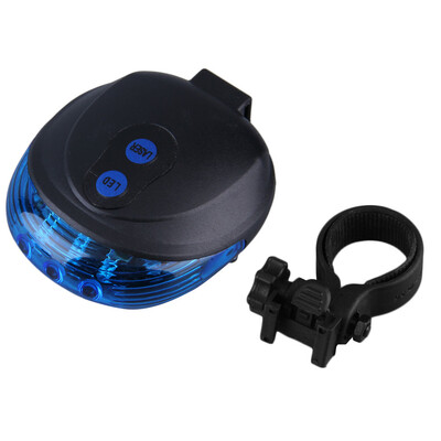 

5 LED Laser Beam MTB Mountain Bicycle Bike Rear Tail Warning Lamp Light