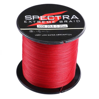 

100M-2000M 6LB-300LB Test Red 100PE Dyneema Braided Fishing Line