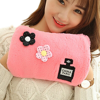 

ShangGlan fashion hand warmers detachable&washable warm baby electric hot water bottle injection water warm water bag warm foot treasure electric warm treasure fleece comfort red
