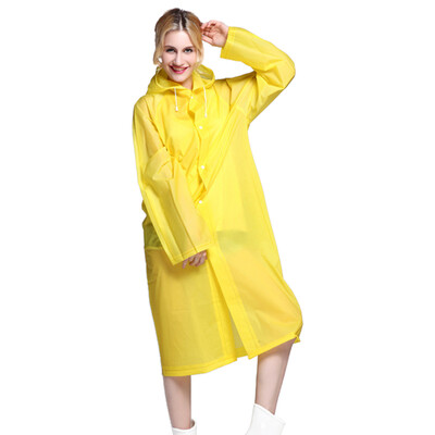 

Ke Rui Wei Kerier Portable Raincoat Yellow Adult Raincoat Scrub Fashion Raincoat Non-disposable Raincoat Men&Women Long Cap with Thickened White Tourism Trekking Backpack Raincoat