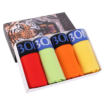 

Bao Nasi men&39s underwear comfortable high-end business flat angle underwear 4 combination of four NK9357 XXXL