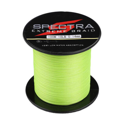 

100M-2000M 6LB-300LB Test Fluorescent Green 100PE Dyneema Braided Fishing Line