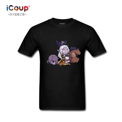 

icoup world ntnight elf druid of Warcraft custom t - shirt