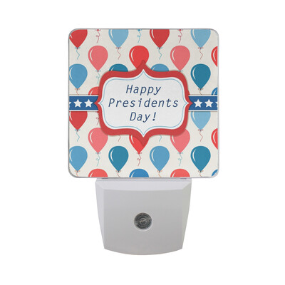 

ALAZA LED Night Light With Smart Dusk To Dawn SensorOld Vintage Presidents Day Plug In Night Light