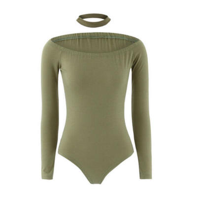 

Women Clubwear Jumpsuit Romper Trousers Playsuit Long Sleeve V-Neck Bodycon