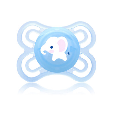 

Meian Meng MAM Perfect pacifier 1 paragraph 0 months or more soft&thin European imports blue elephant