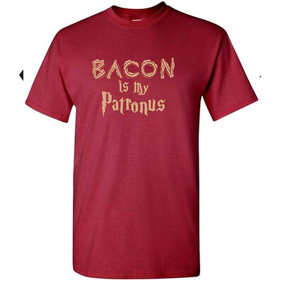 

Bacon Is My Patronus Harry Potter Parody Funny T-Shirt