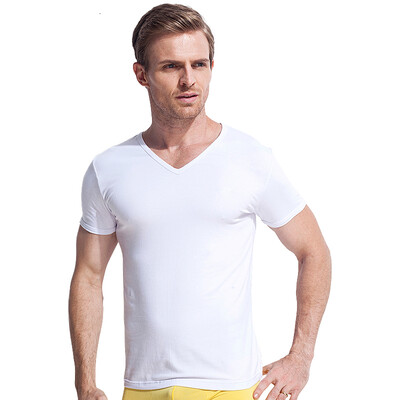

Seven Wolves Men&39s Short Sleeve T-Shirt Men&39s V-Neck Shirt Summer Sports 98714 White L