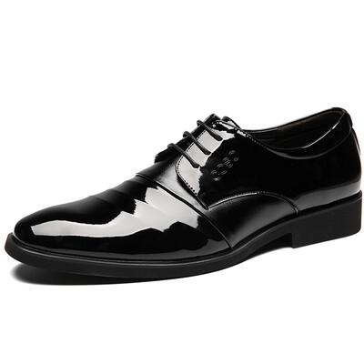 

COSO men&39s leather shoes British lace leather shoes men&39s business dress shoes 7811 black 38 yards