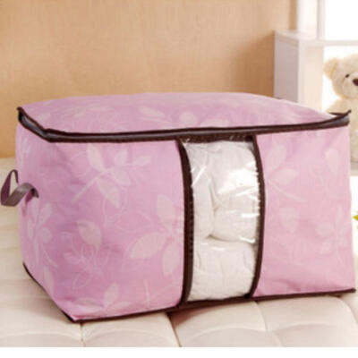

LARGE CLOTHES STORAGE BAG BOX QUILT BEDDING DUVET LAUNDRY PILLOWS ZIPPED HANDLES